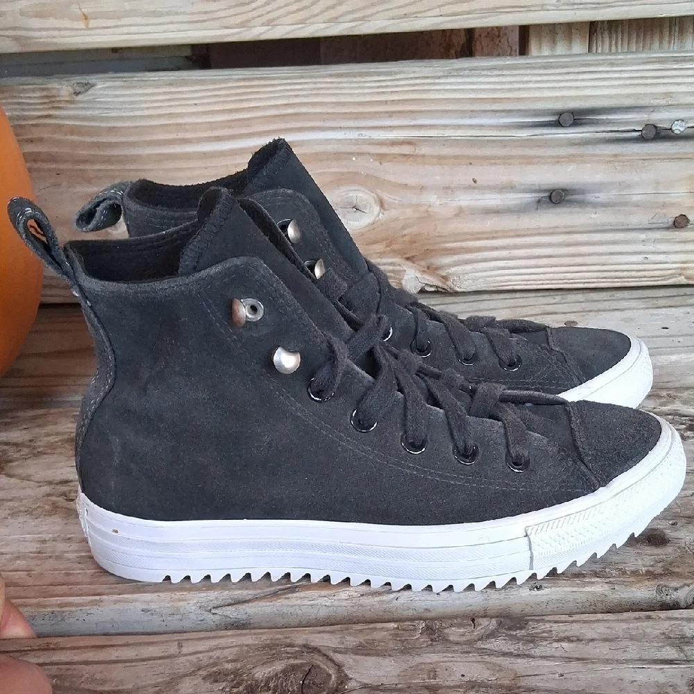 Converse Charcoal High-Top Sneakers - Picture 3 of 14